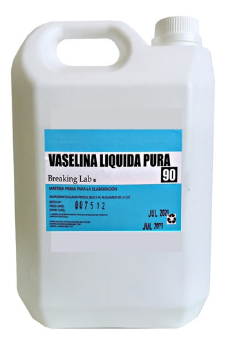 Vaselina Liquida  X 5 Litros (90) Mercado Envios