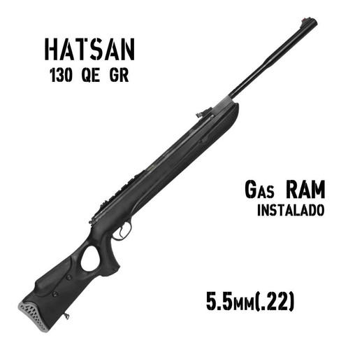 Carabina De Pressão Espingarda Hatsan 130 Qe Gr 5.5 Gás Ram