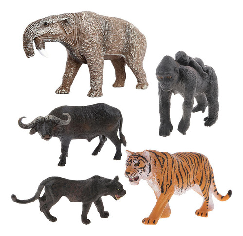 . 5x Figura De Animal Prehistórico Conjunto De Juguetes