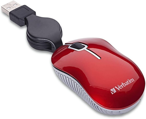 Mouse Verbatim Commuter Mini Travel Usb Rojo