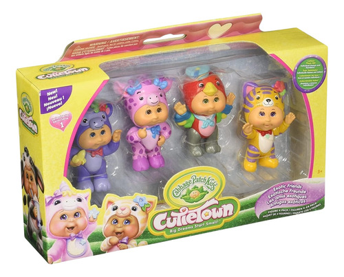 Cabbage Patch Kids Cutietown 4 Figuras Pack Exotic Jazwares