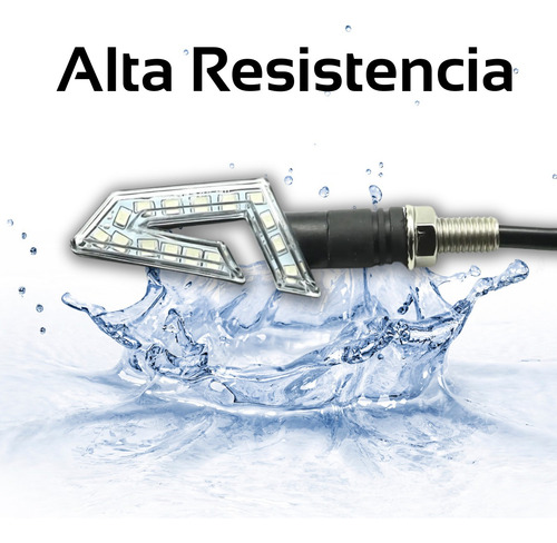 Direccionales Led Motocicleta Universales Luces Faros Moto