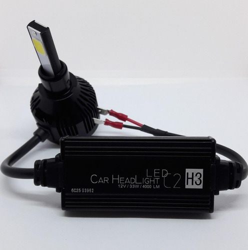 Imagen 3 de 5 de Kit 2 Focos Led Cree H3 6000k