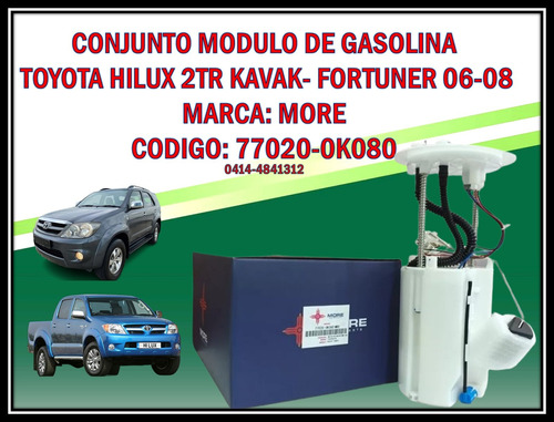  Modulo Bomba Gasolina Toyota Fortuner/hilux/kavak 2.7/4.0