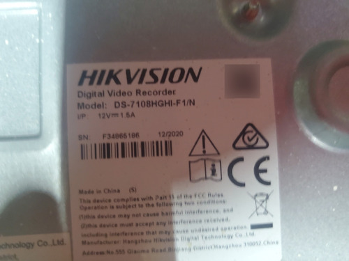 Dvr Hikvision 8 Canales 1 Tb , 2 Camaras Al 100% (Usado)