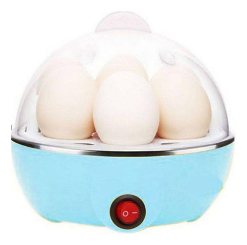 Máquina Processador Egg Cooker Cozedor Ovos Vapor Azul 110v