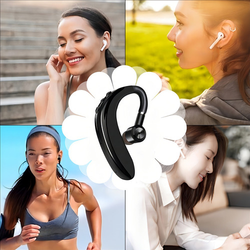 Auriculares deportivos inalámbricos Bluetooth S530 para correr, color negro