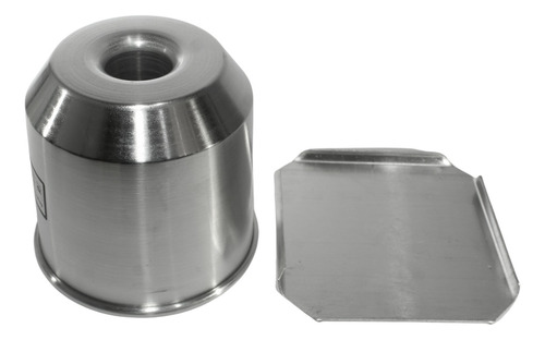 Forma Para Panetone Trufado Com Tampa Em Aluminio Furo Meio