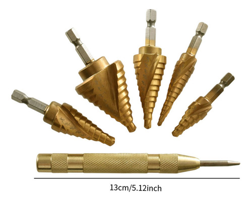 Juego De Brocas Escalonadas, Herramientas De Corte De Cono