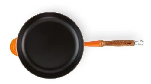 Saute Le Creuset - Sartén con mango de madera (28 cm), color naranja