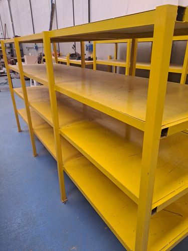 Estantería Metálica Pesada Amarillo (Usado)