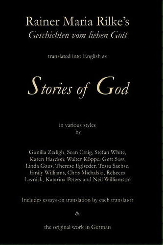 Stories Of God, De Rainer Maria Rilke. Editorial Booksurge Publishing, Tapa Blanda En Inglés
