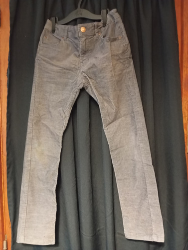 Saco Paño Dama Dnk Gris L Largo Tapado Campera Abrigo (Usado)