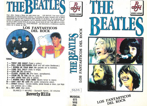 The Beatles Los Fantasticos Del Rock Vhs