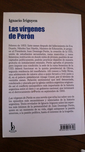 Imagen 2 de 2 de Las Vírgenes De Perón - Ignacio Irigoyen