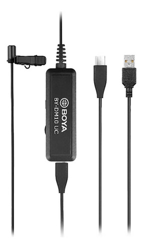 Microfono Lavalier Para Android Y Pc Boya By-dm10 Uc