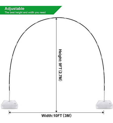 Idaodan Kit De Arco De Globo, Soporte De Globo Con Base De A