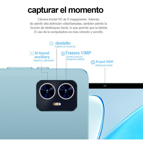 Teclast Tablet M50 Pro 10.1" con red móvil 256GB de almacenamiento y 16GB de memoria RAM color Azul