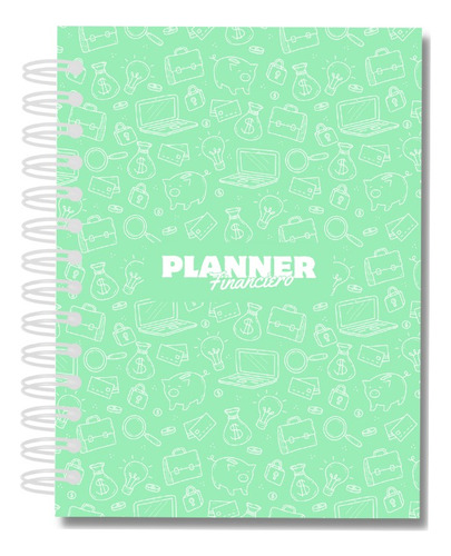 Agenda Planner Financiero Anual Sin Fechas - Verde