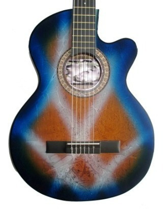 Guitarra Acustica Forro Colgador Pua Capodastro