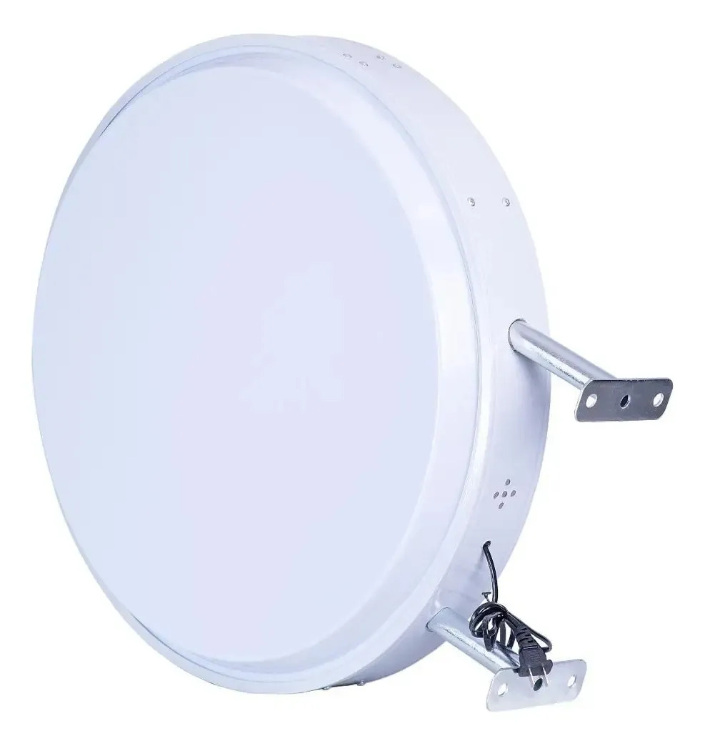 Anuncio Luminoso Led Circular 60cm Doble Cara Blanco