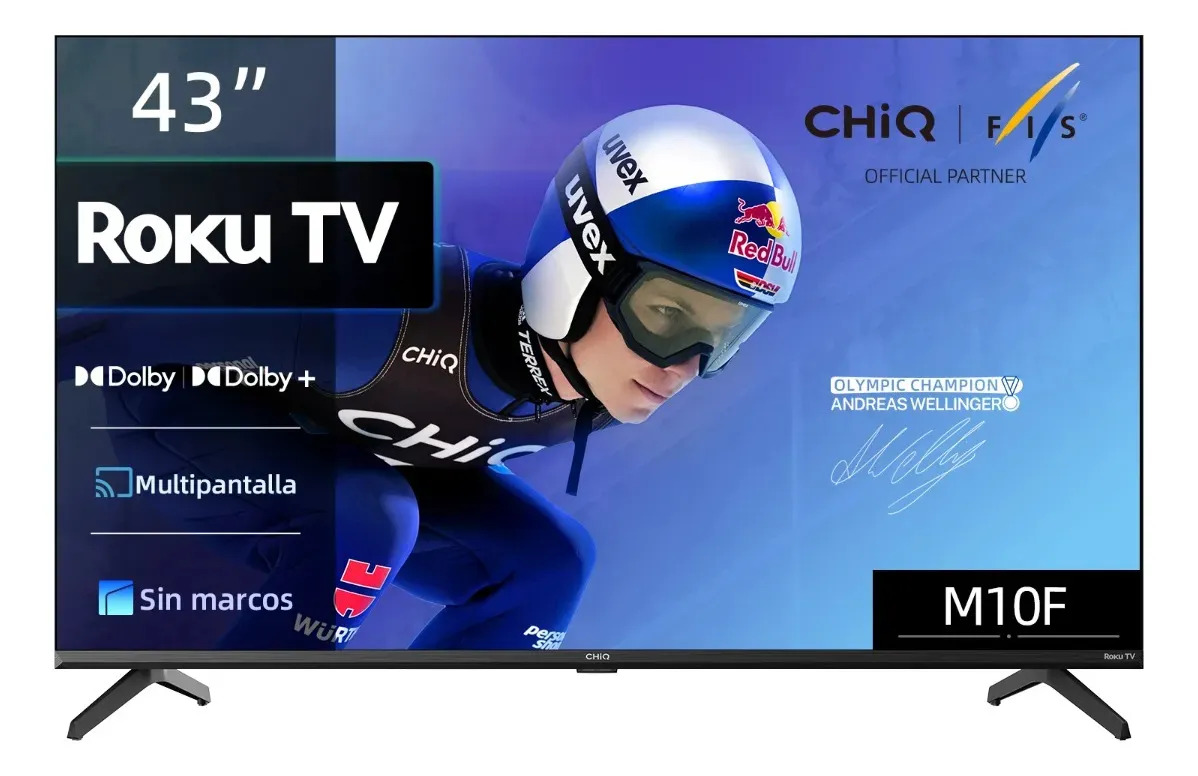 Pantalla Chiq 43 Pulgadas Full Hd 43f621fr Roku Tv