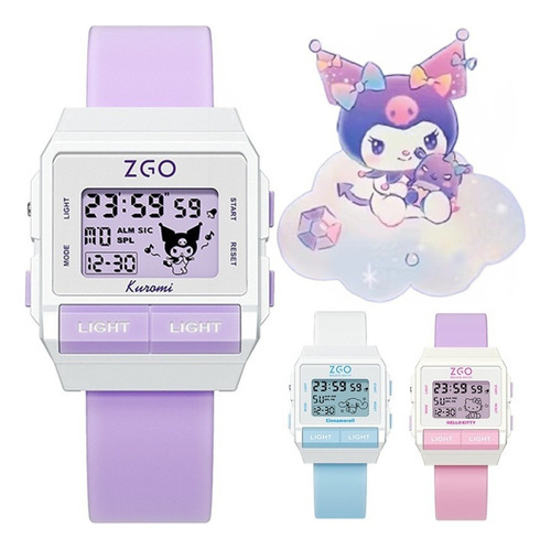 Reloj Despertador Digital Sanrio Pokémon Kuromi Smart Watch