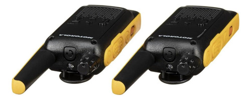 Motorola Talkabout T475 Radio Bidireccional Paquete De 6 Walkie Talkies Negro/amarillo 22 Canales Ptt Auriculares De Transporte Recargable