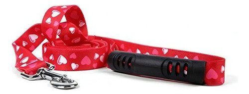 Correa Para Perro Yellow Dog Design Red Hearts Ez-grip Con M