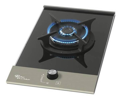 Fogao Cooktop Fischer 1 Boca Tripla Chama Platinium Gas Mesa