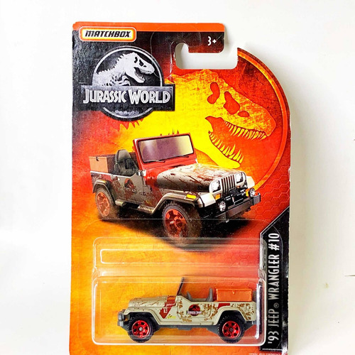 Carrito Matchbox '93 Jeep Wrangler #10 Jurassic World