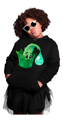 Sudadera Alfa Infantil De Plantas Vs Zombies Aloe Pvz