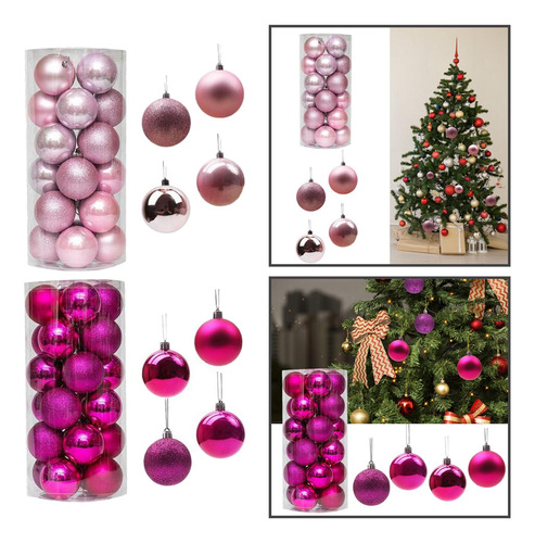 Paquete De 48 Bolas De Navidad Irrompibles Para Bodas, Casas