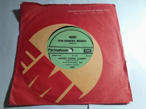 Vinilo Simple - Jean-francois Michael - Adiós Linda Candy - (Usado)