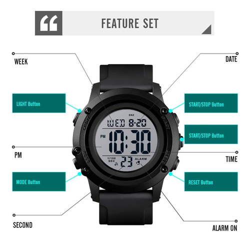 Cke Reloj Deportivo Digital Para Hombre Con Esfera Grande,