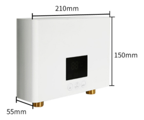 Mini Calentador De Agua Eléctrico Sin Tanque De 3kw Con Led
