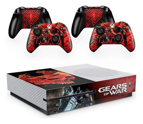 Skin Adesivo Protetor X Box One S E Controles Gears Of War