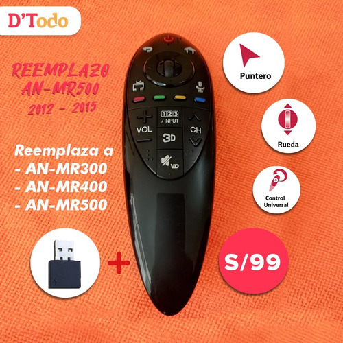 Imagen 5 de 8 de Magic Remote LG Año 2014 - Reemplazo Con Puntero 2022