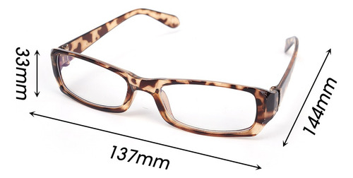Gafas Cuadradas Con Montura Pequeña, Antiluz Azul, 6 Unidade