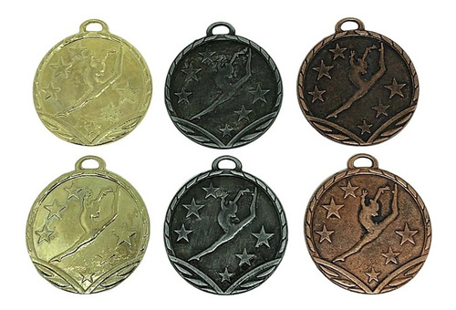 100 Medallas Deportivas Gimnasia Rítmica Artística 3,5cm