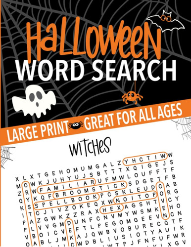 Libro: Halloween Word Search: A Spooky Puzzle Book For And