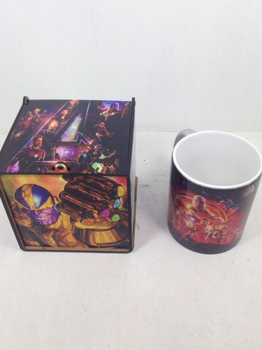 Caneca Cerâmica Especial Prata Guerra Infinita Infinity War