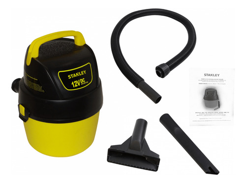 Stanley 12v Aspiradora Portatil Seco Mojado 3,8lt Cable-5mt-