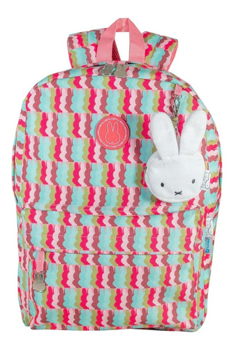 Mochila Escolar Conejita Miffy Classic Rosa Porta Laptop New