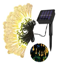 Comprar 2024 Guirnalda De Luces Solares 12m 100 Leds Forma De Gotas