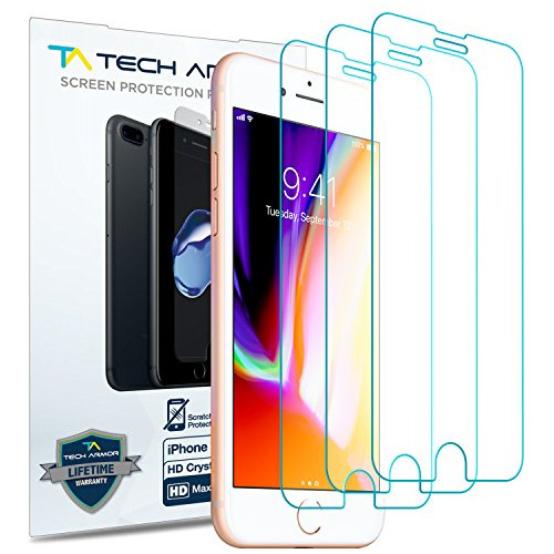 Protector De Pantalla Tech Armor Hd P/para iPhone 7 Plus/8 P