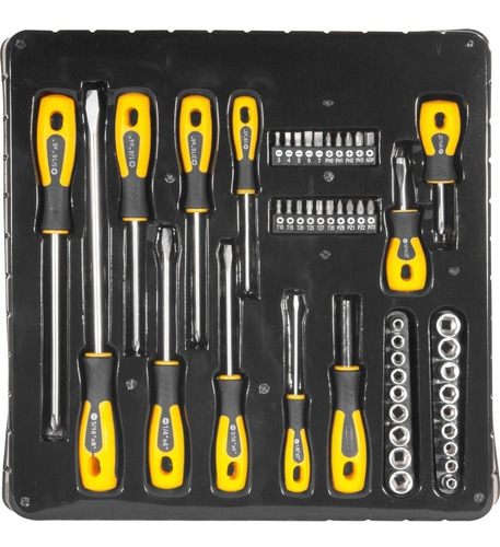 Kit 49 Chaves E Bits Vonder Cromo Vanadium