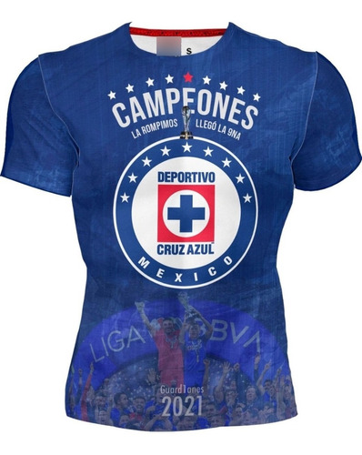 Playera Full Print Caballero Cruz Azul Guardianes 2021