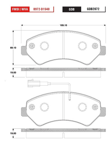 Imagen 2 de 5 de Balatas Orgánicas Del Peugeot Manager 2014-2019 Trw