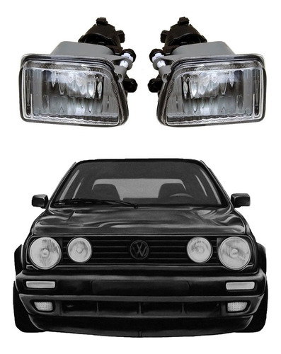 Faros De Niebla Con Lupa Golf Jetta A2 1988-1992